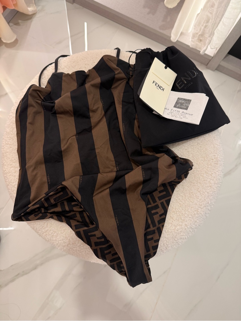 Fendi reversible one piece swimsuit